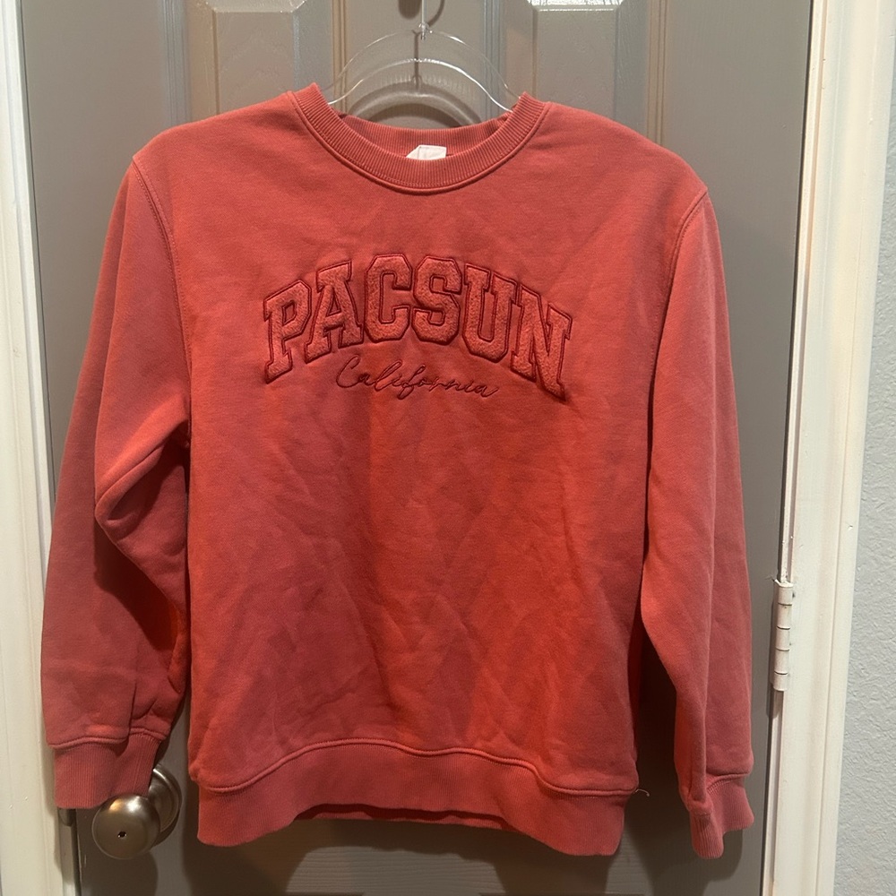 PacSun Brick Red Crewneck kids unisex